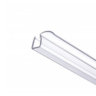 Douchestrip type G rond 6mm glasdikte. Onderkant douchedeur/ badwand. Lengte 1000mm.